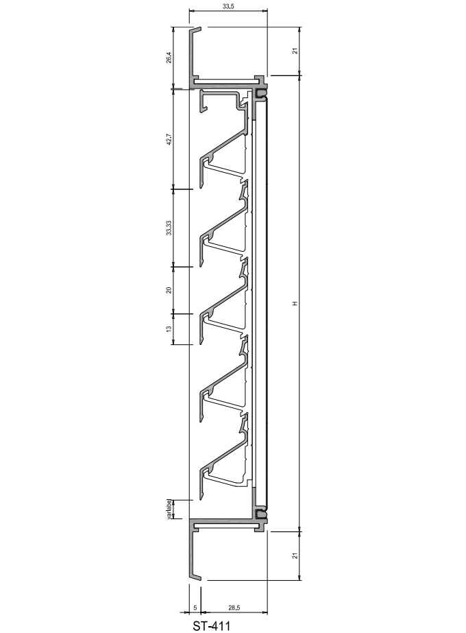 Storax ventilatierooster ST-411