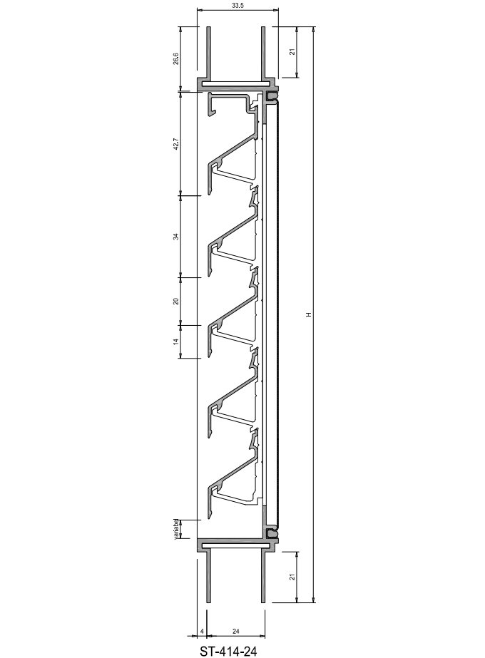Storax ventilatierooster ST-414