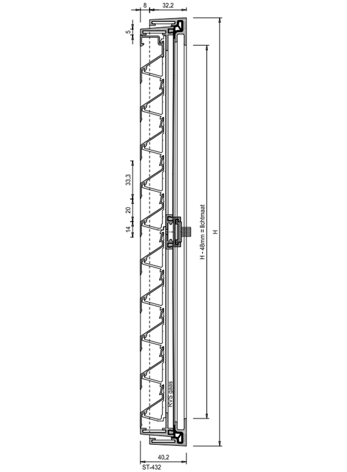 Opbouw ventilatierooster Storax ST-432