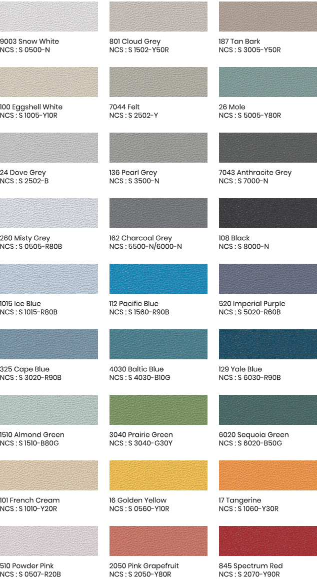 Acrovyn hoekbescherming design kleuren 