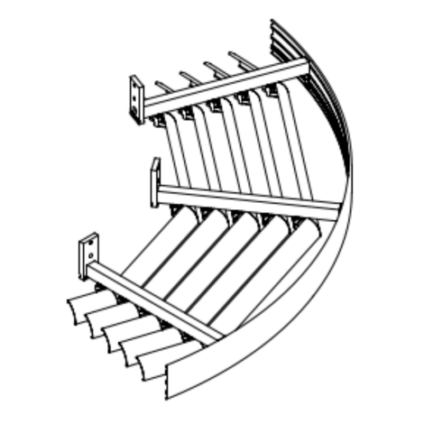 Onderliggend gebogen