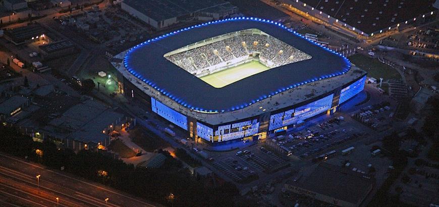 Entrada logomatten voor stadion AA Gent