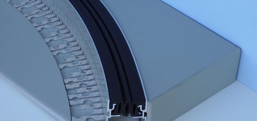 Gebogen voegprofielen