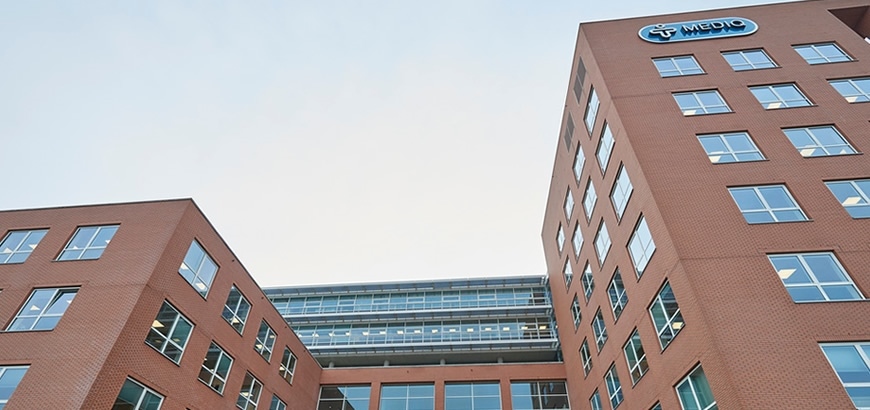 Hoofdkantoor Mediq voorzien van Storax entreematten