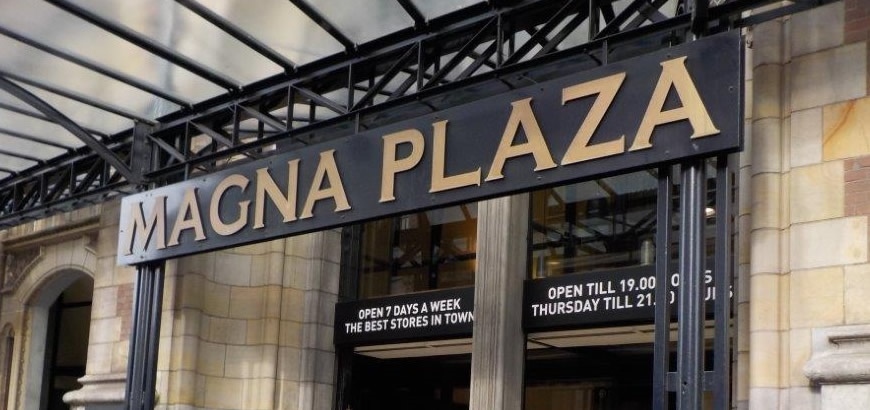 Het Magna Plaza kiest voor een duurzame Storax entreemat