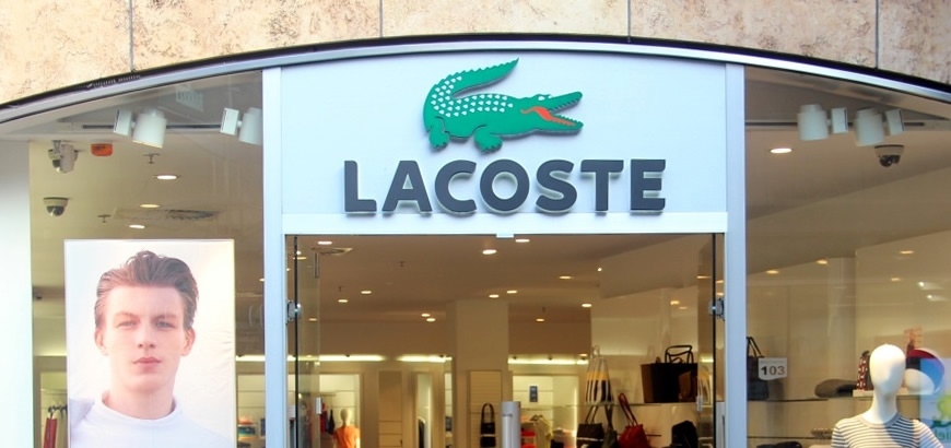 Kledingwinkel Lacoste te Rotterdam voorzien van Storax entreematten
