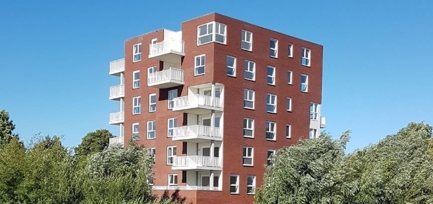 Storax levert Rhodium balkonhekken voor appartementencomplex Villa Zeno te Ulft