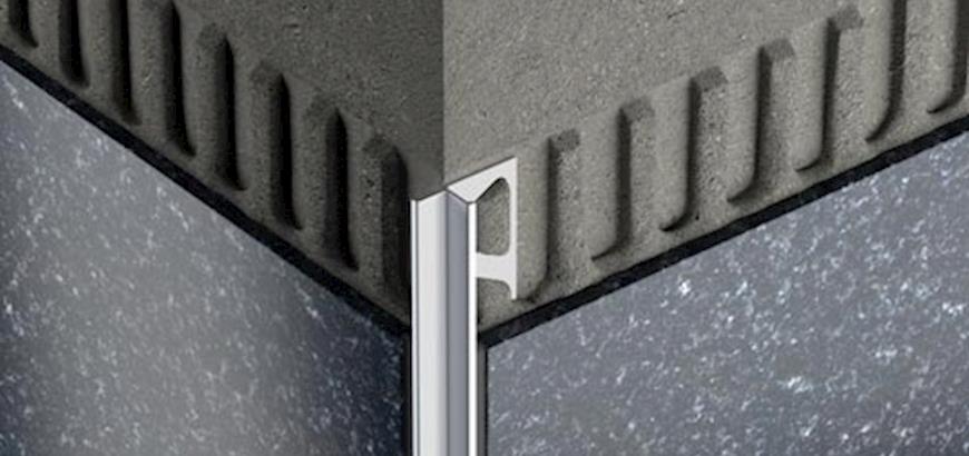 Nieuw Schlüter tegelprofiel met terugspringende sierrand
