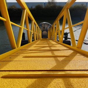 Antislip platen loopbrug