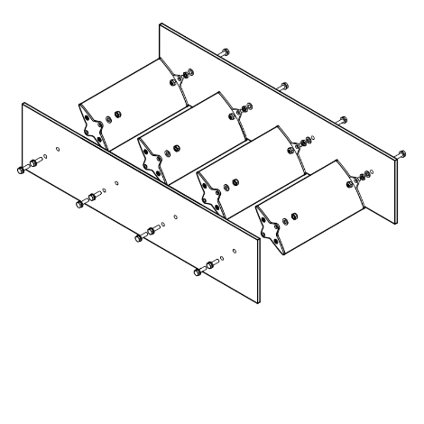 Enkel lamel vast horizontaal