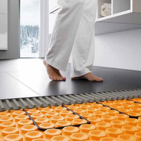 Schlüter vloerverwarming