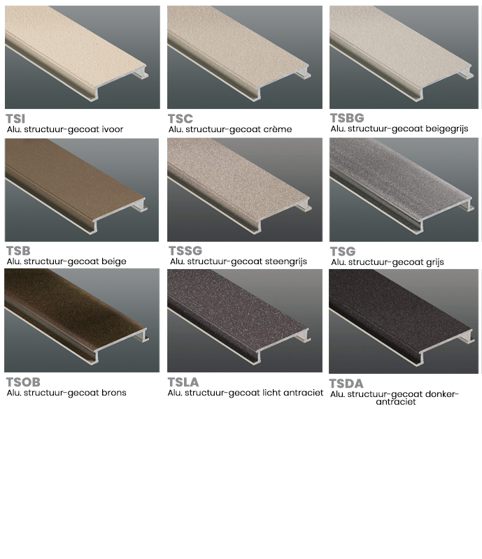 Schlüter TRENDLINE kleuren