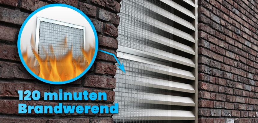 120 minuten brandwerend ventilatierooster