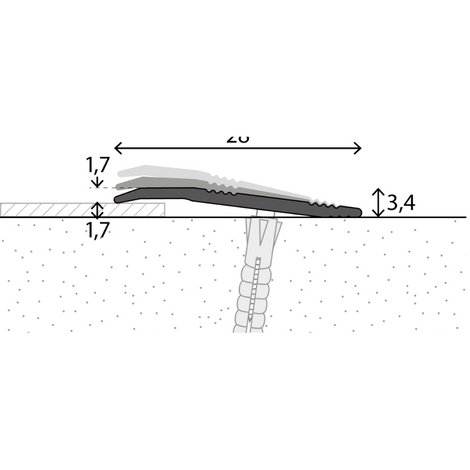 Prinz aanloopprofiel 262 geboord