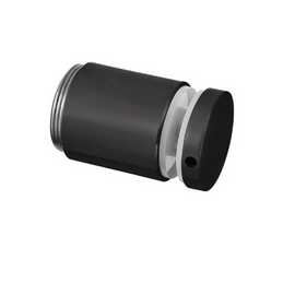 0749 zwart glasklemprofiel voor glasbalustrades