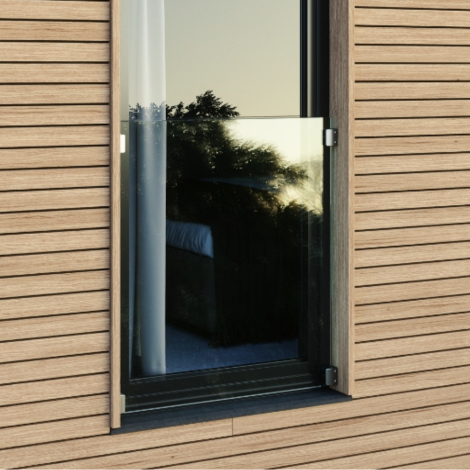 qrailing franse balkons met glasklemmen