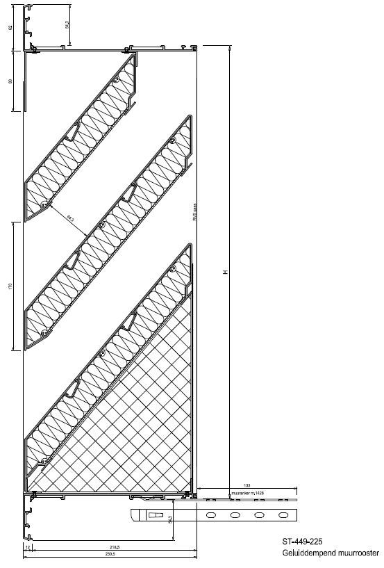 ST 449 225 akoestisch rooster