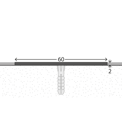 brandwerend deur dorpelprofiel 60 mm