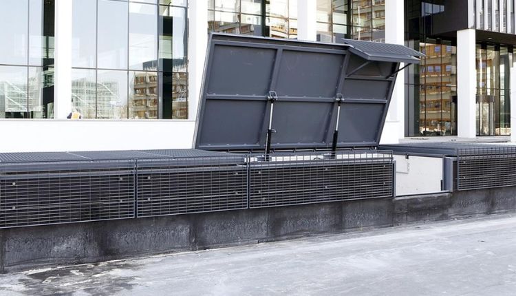 vluchtluik metro of ondergrondse ruimtes